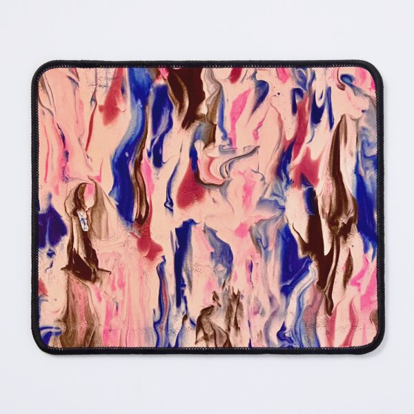 Item preview, Ink wash marbled natural abstract in pink blue and black designed and sold by MarcusPierce.