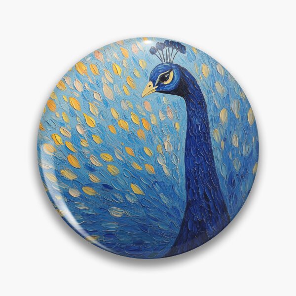 Item preview, peacock | Post-impressionist painting style designed and sold by ComicsFactory.