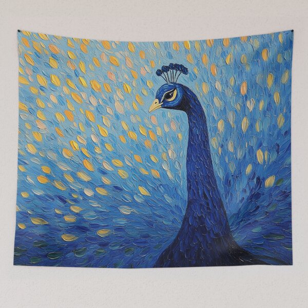 Item preview, peacock | Post-impressionist painting style designed and sold by ComicsFactory.