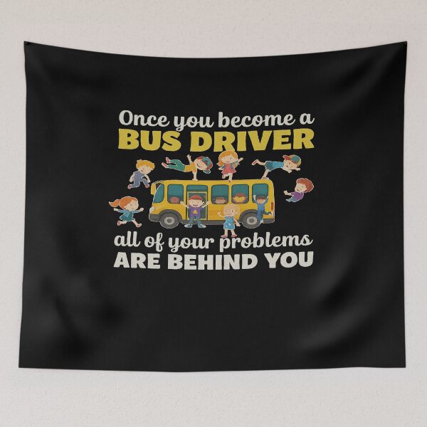 Item preview, Funny Bus Driver Quote with Kids on School Bus designed and sold by MiracleBarto.