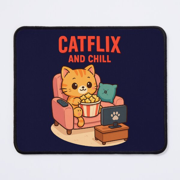 Item preview, Catflix and Chill designed and sold by TheSamuraiCat.