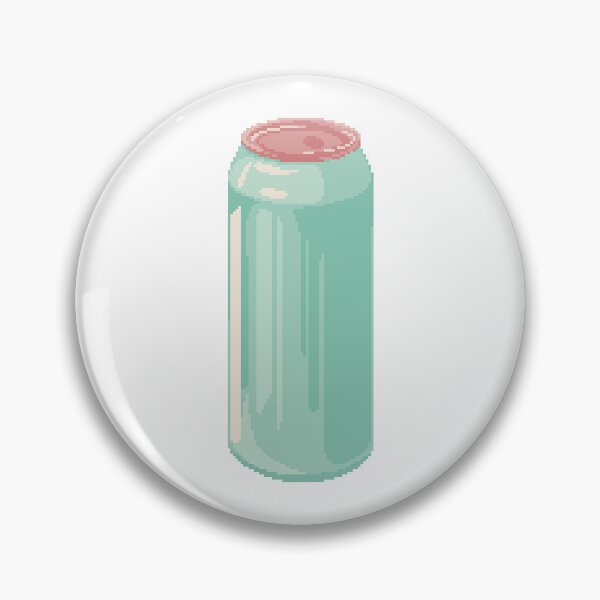 Item preview, Teal Drink Can Pixel Art  designed and sold by pebblepebblepebblepebblepebble.