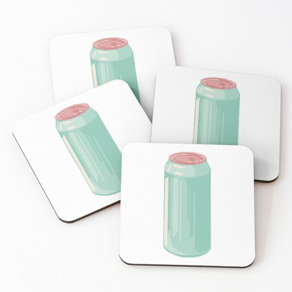 Item preview, Teal Drink Can Pixel Art  designed and sold by pebblepebblepebblepebblepebble.