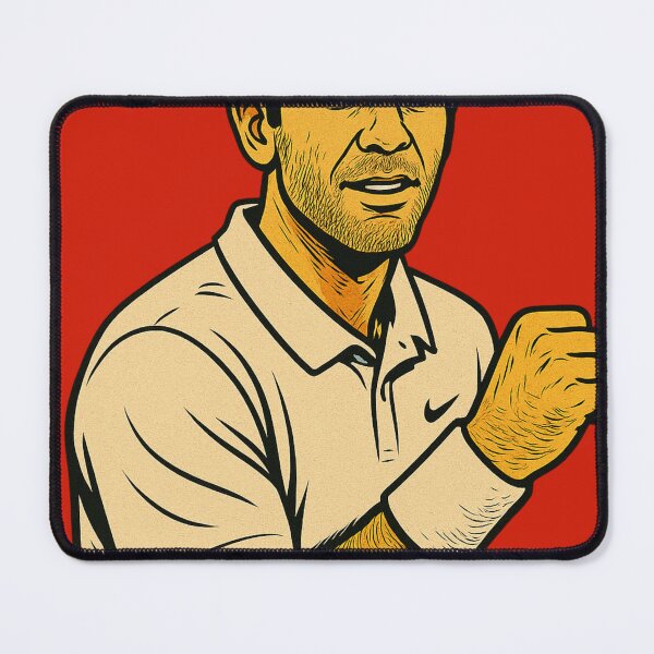 Item preview, Pistol Pete – Tennis Legend in Comic Book Style designed and sold by OutofFocusShop.