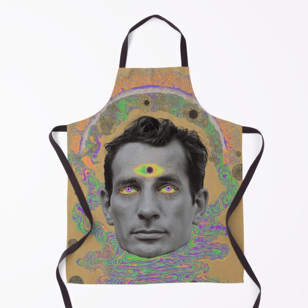 Item preview, Jack Kerouac Neon Visionary Surreal – Abstract Psychedelic Art designed and sold by Mystikos Art.