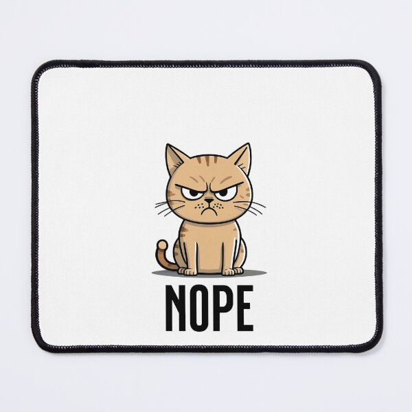 Item preview, funny cat saying NOPE, funny cat shirt or sticker or more designed and sold by designkb.
