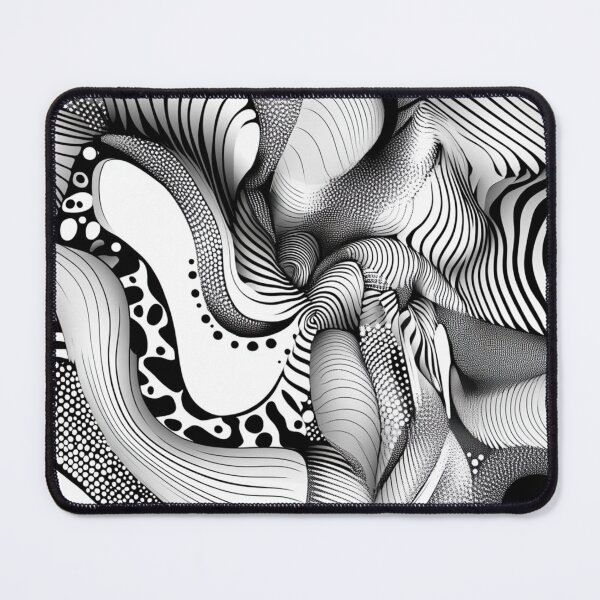 Item preview, abstract art black and white designed and sold by Elite Print Studio.