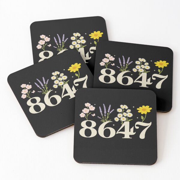 Item preview, Elegant 8647 Number Floral Design with Pastel Flowers designed and sold by AnastasiaBorer.