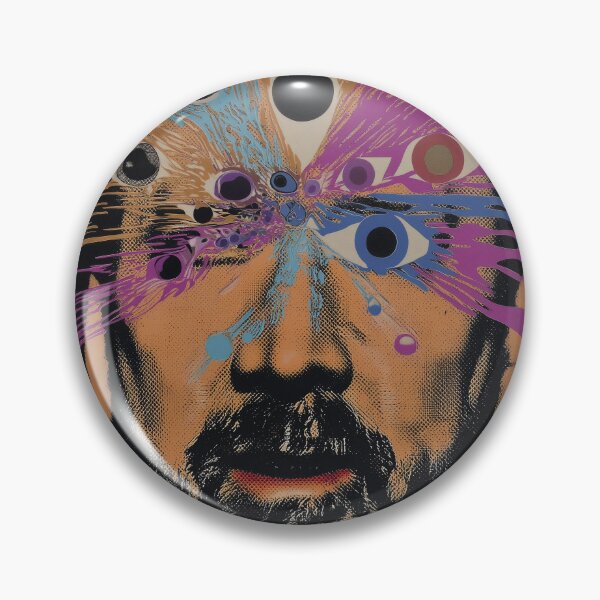 Item preview, Nicolas Cage Surreal Eyes – Vintage Abstract Psychedelic Portrait designed and sold by Mystikos Art.