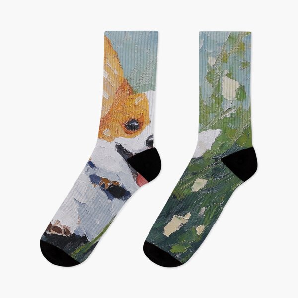 Item preview, Pembroke Welsh Corgi | Post-impressionist painting style designed and sold by ComicsFactory.