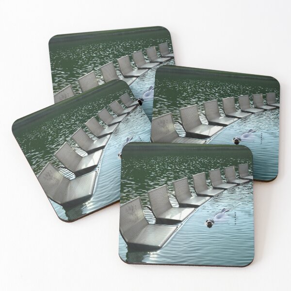 Item preview, Vintage Beach Chairs and a Playful Seal - dePace' designed and sold by mrpropcake.