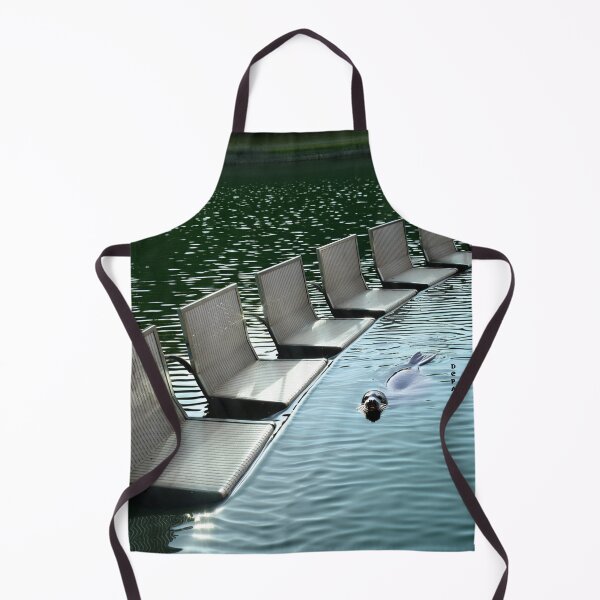 Item preview, Vintage Beach Chairs and a Playful Seal - dePace' designed and sold by mrpropcake.