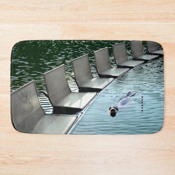 Item preview, Vintage Beach Chairs and a Playful Seal - dePace' designed and sold by mrpropcake.