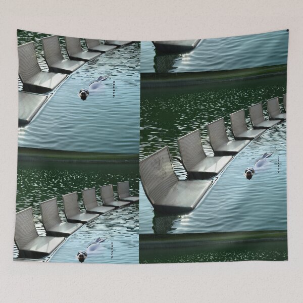Item preview, Vintage Beach Chairs and a Playful Seal - dePace' designed and sold by mrpropcake.
