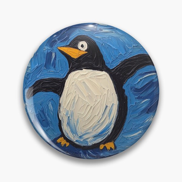 Item preview, Penguin | Post-impressionist painting style designed and sold by ComicsFactory.