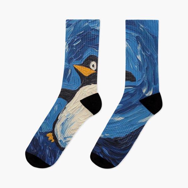 Item preview, Penguin | Post-impressionist painting style designed and sold by ComicsFactory.