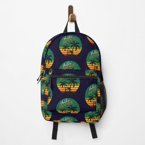 Item preview, Hello Summer Retro Tropical Beach Sunset designed and sold by Lovemountain.