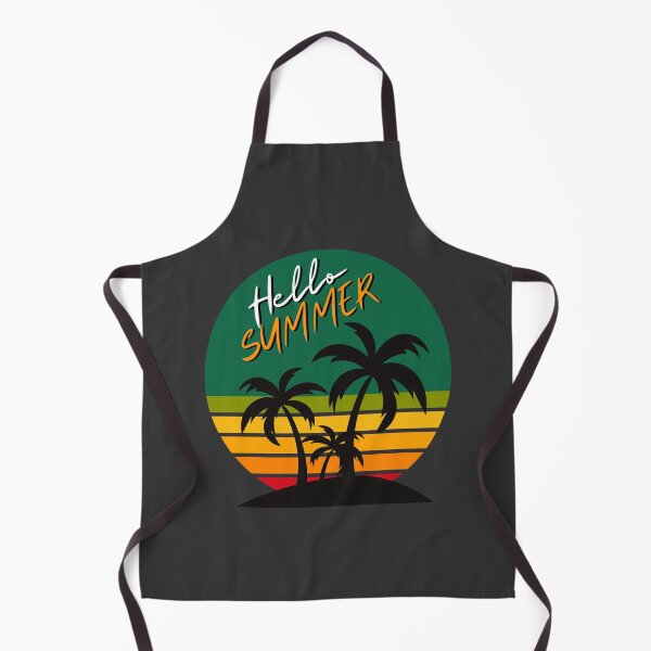 Item preview, Hello Summer Retro Tropical Beach Sunset designed and sold by Lovemountain.