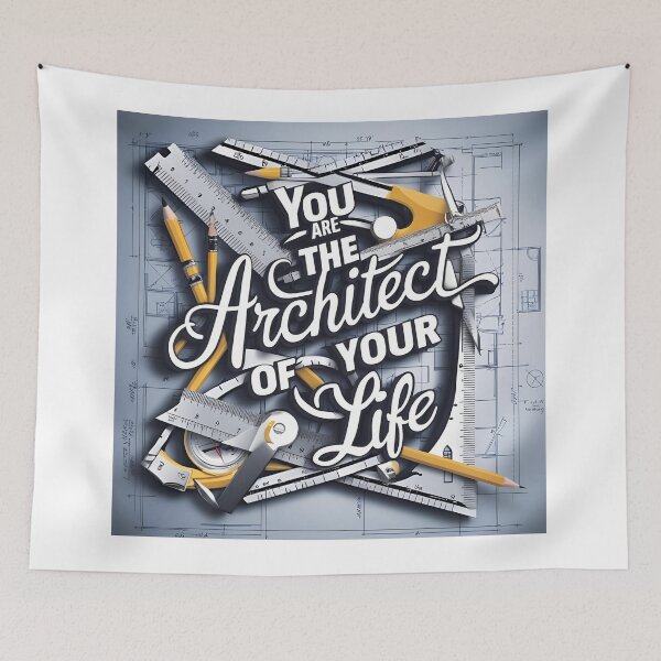 Item preview, You are the Architect of your own life... what are you building? designed and sold by TherapyVibes.