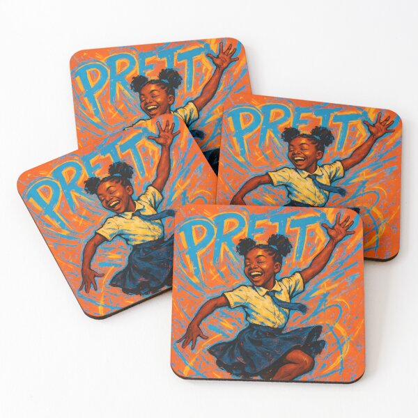 Item preview, Black Girl Dancing Street Art Poster – Pretty Swing Jazz Celebration Print designed and sold by AbstractAuraArt.