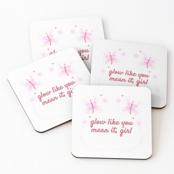 Item preview, glow like you mean it ~ cute pink sparkle & butterfly aesthetic designed and sold by The Romantics Atelier.