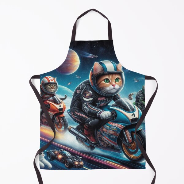 Item preview, motorcycle race of cats in space designed and sold by Dogandesighn.