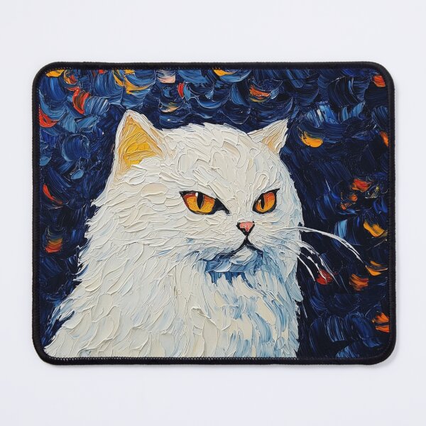 Item preview, Persian cat | Post-impressionist painting style designed and sold by ComicsFactory.