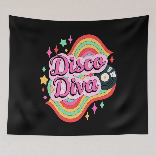 Item preview, Retro Disco Diva Design designed and sold by Text2tee.