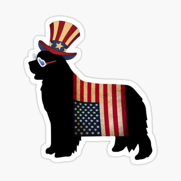 Celebrate Freedom - with a Newfie! Sticker