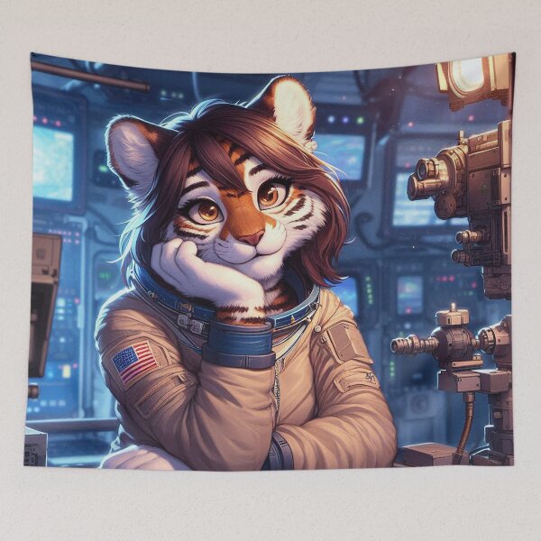 Item preview, The Quiet Tiger Repair Tech designed and sold by nikkolaus.