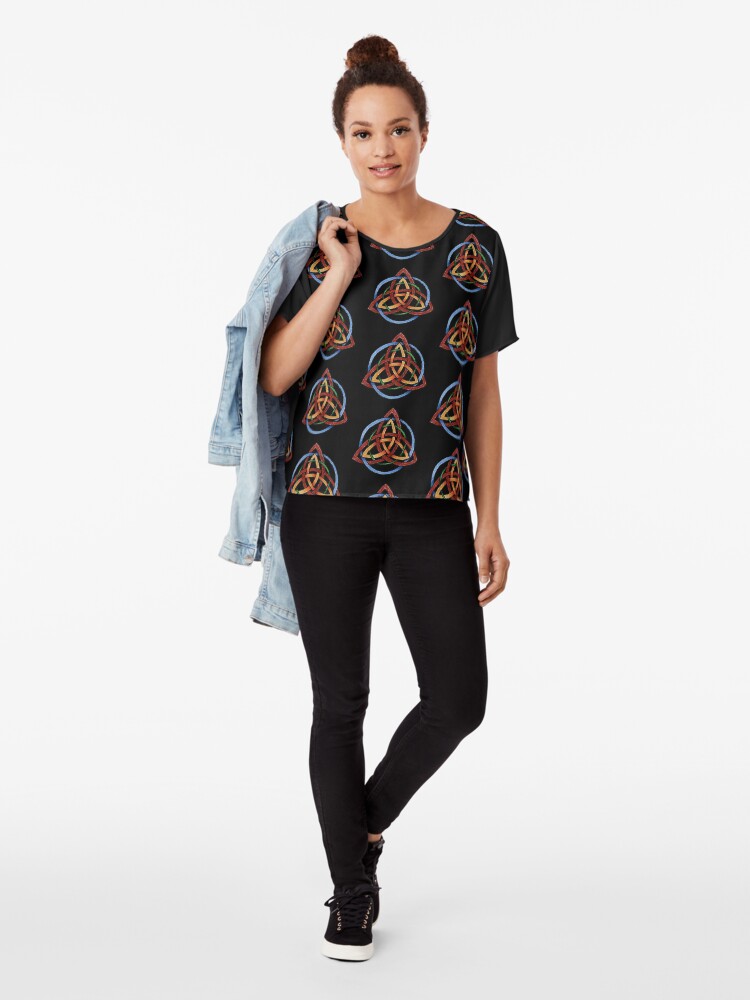 Alternate view of Harmony of the Elements Chiffon Top