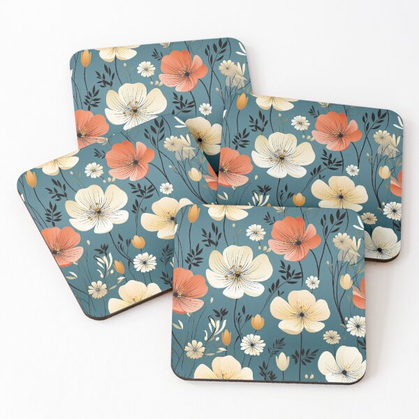Item preview, Caribbean Current Bohemian Floral Pattern designed and sold by GracefulGiftsCA.