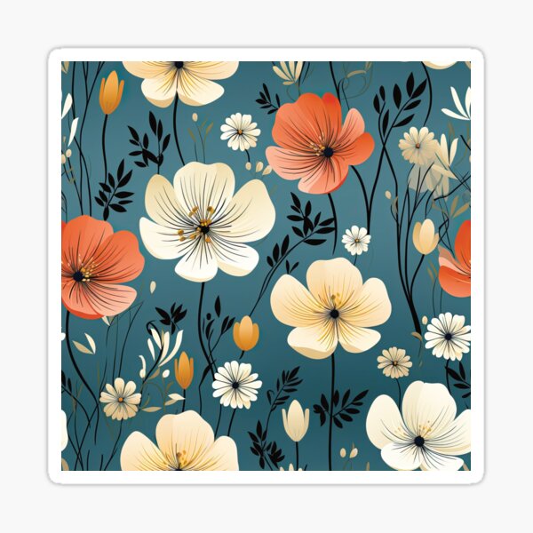 Artikel-Vorschau von Karibisches aktuelles böhmisches Blumenmuster, designt und verkauft von GracefulGiftsCA.
