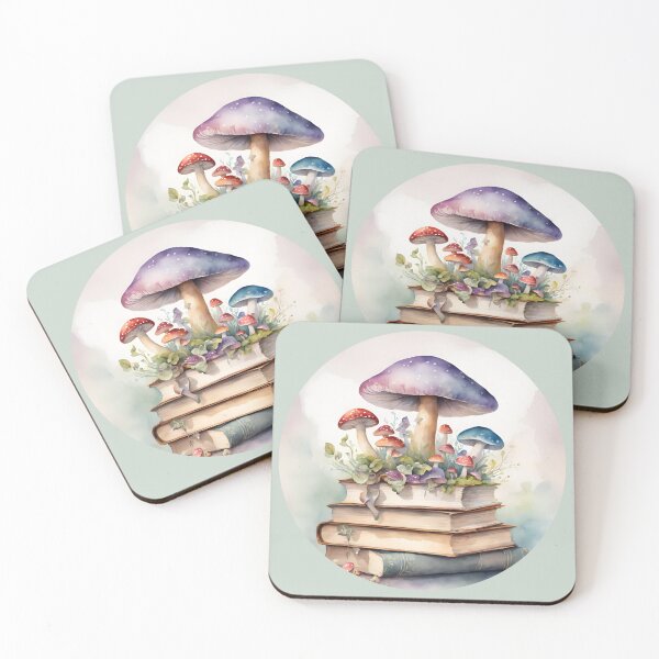 Item preview, Nature and books, Flowers growing from book, I love books and flowers,  Books Lover,   Vintage books, Plants lover, Mushrooms designed and sold by KolorellaS.