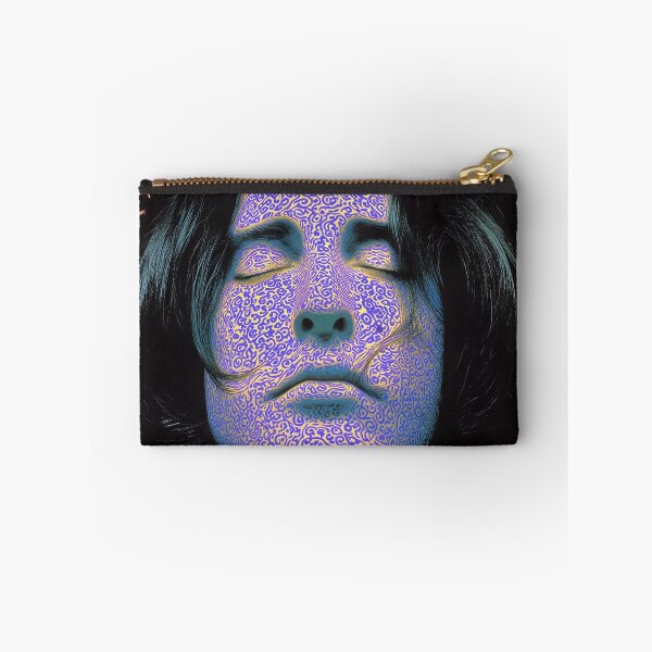 Item preview, Surreal Neon Trent Reznor  Portrait – Vintage Psychedelic Abstract Poster designed and sold by Mystikos Art.