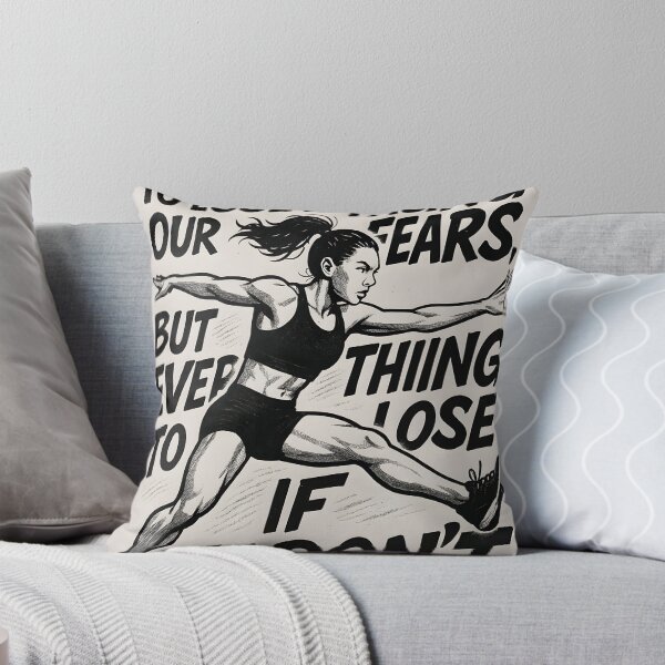 Item preview, Inspirational Fitness Poster for Women – Nothing to Lose Quote | Motivational Wall Art designed and sold by AbstractAuraArt.
