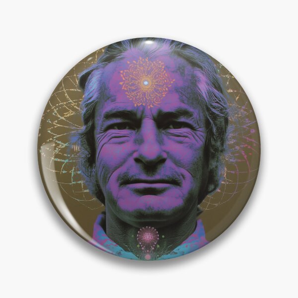 Item preview, Timothy Leary Surreal Portrait – Vintage Psychedelic Visionary Art designed and sold by Mystikos Art.