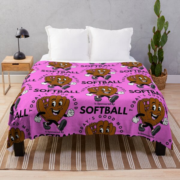 Item preview, Today’s Good Mood Is Sponsored By Softball designed and sold by Kate Miller Illustrator.