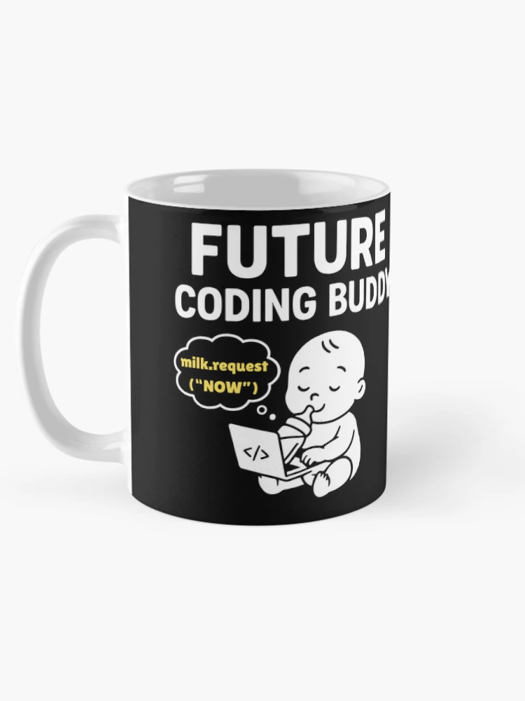 Thumbnail 5 of 6, Coffee Mug, Future Coding Buddy Developer Programmer Coder designed and sold by TheTimer.