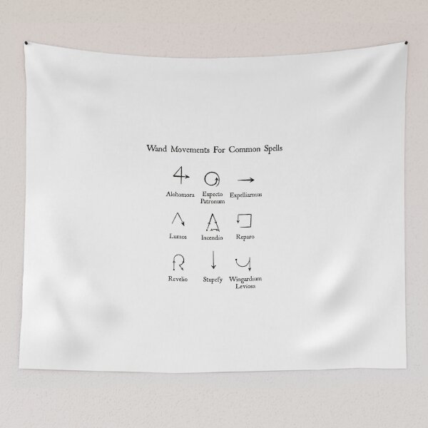 Item preview, Wand movements for common spells designed and sold by sundayouthlines.