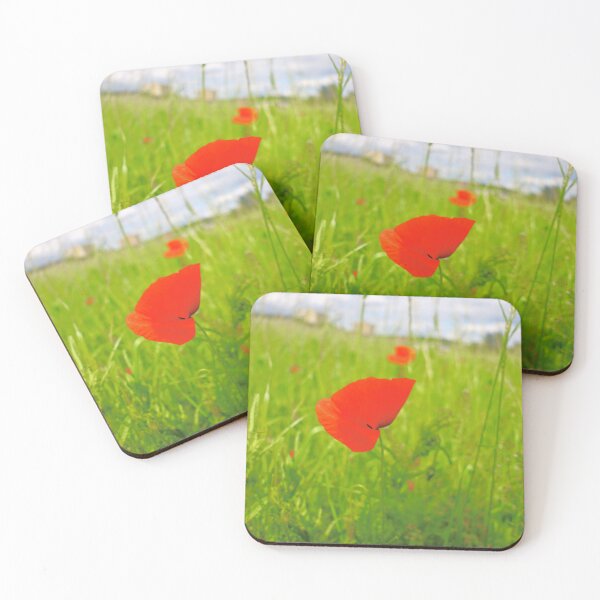 Item preview, Poppies under a dramatic sky designed and sold by rolfzogg.