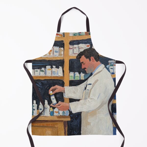 Item preview, Pharmacist | Post-impressionist painting style designed and sold by ComicsFactory.
