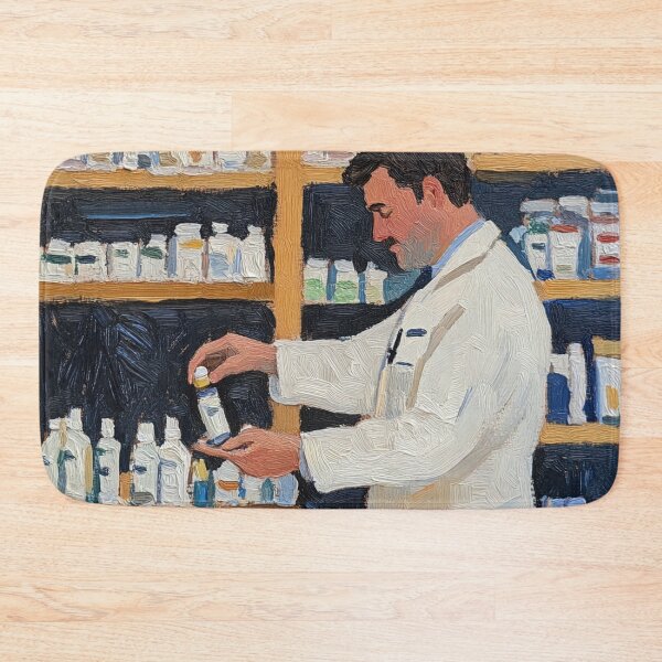 Item preview, Pharmacist | Post-impressionist painting style designed and sold by ComicsFactory.