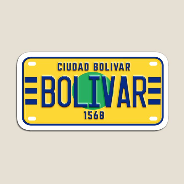 Item preview, License plate from the State of Bolívar, Venezuela. designed and sold by 1989Ve&Co.