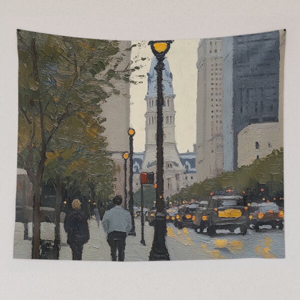 Item preview, Philadelphia | Post-impressionist painting style designed and sold by ComicsFactory.