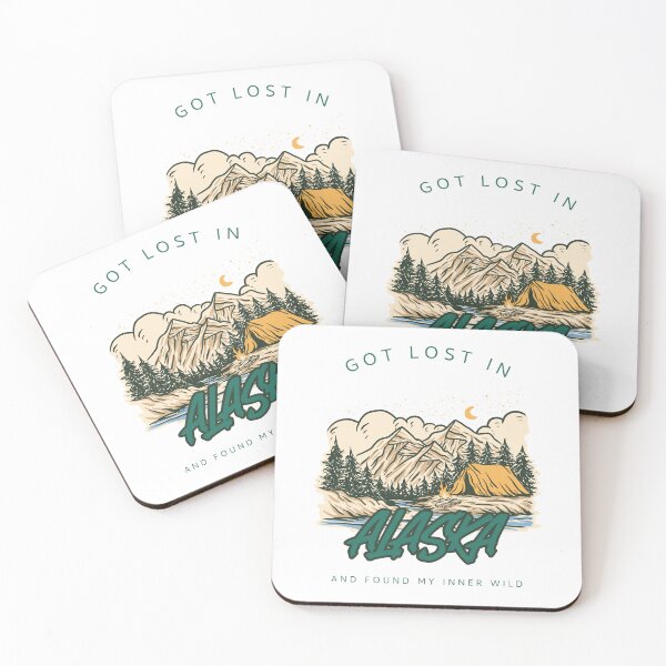 Item preview, Hiking in Alaska designed and sold by OneHappyIguana.