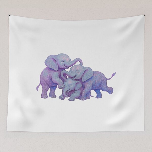 Item preview, Baby Elephants designed and sold by CookieCreature.