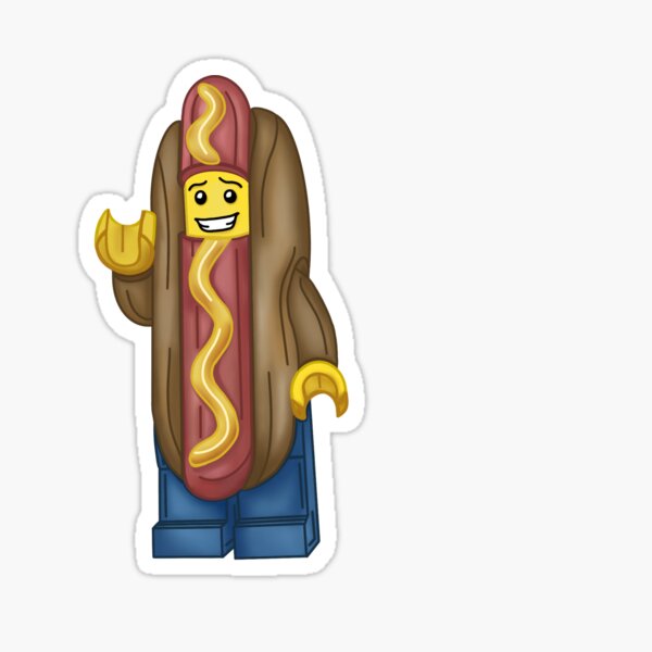 Item preview, lego hot dog guy designed and sold by katieeww24.