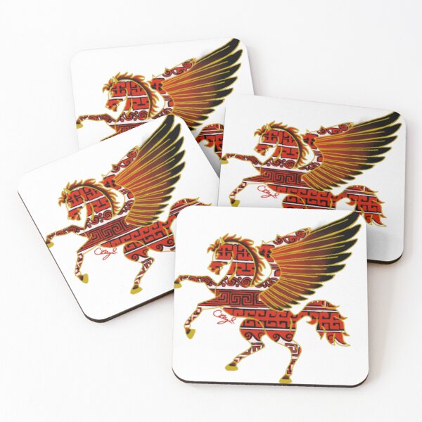 Item preview, Red and white pegasus designed and sold by Carlshy.