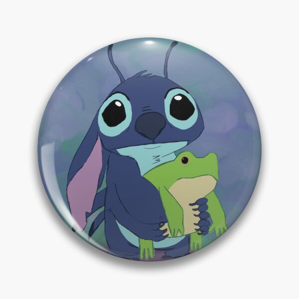 Item preview, Stitch holding frog  designed and sold by nickycamii.